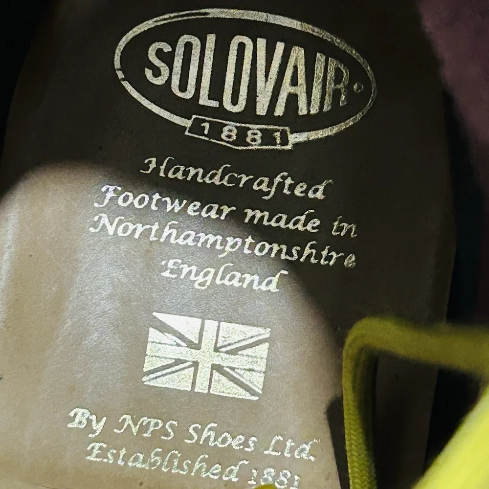 Solovair ''Southerner'' 11 Eye Steel Toe Derby Boot Men's Size 12 Burgundy NWOB